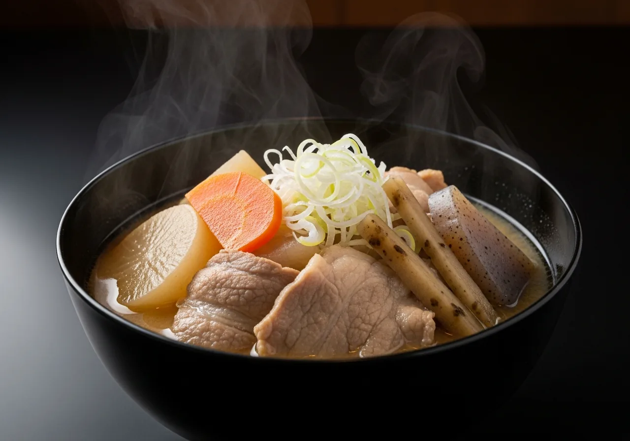 具だくさんの豚汁（イメージ）
